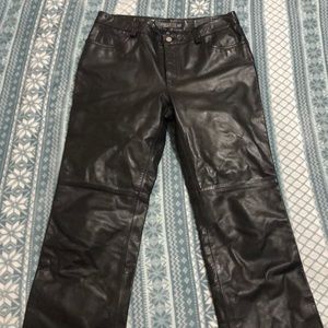 Black Leather Women’s Pants